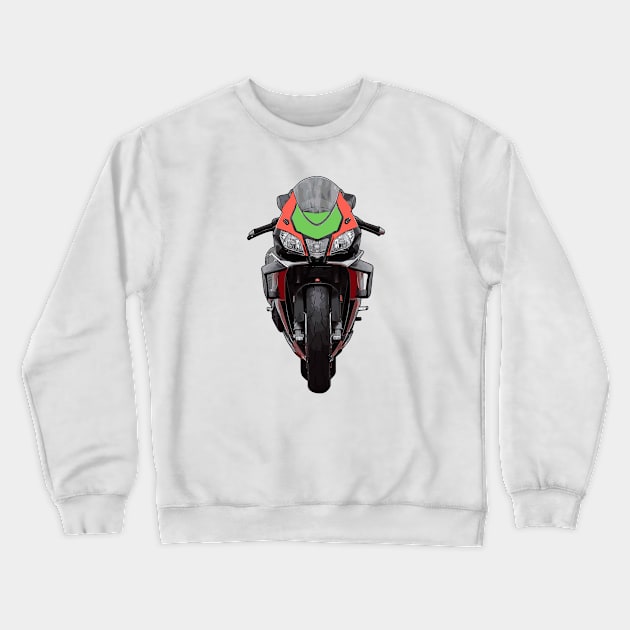 RSV4 RF Front View Illustration Crewneck Sweatshirt by KAM Std